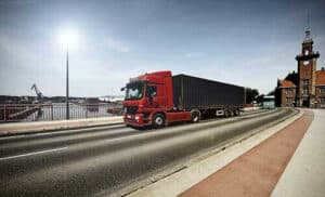Transport von Containern mittels LKW